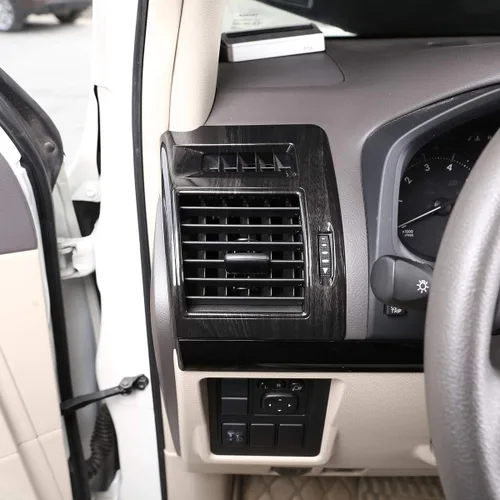 Miniatura 4 de YIWANG Marco de ventilación de aire acondicionado lateral de automóvil ABS cromado 2 piezas para Toyota Land Cruiser Prado FJ150 150 2010-2019