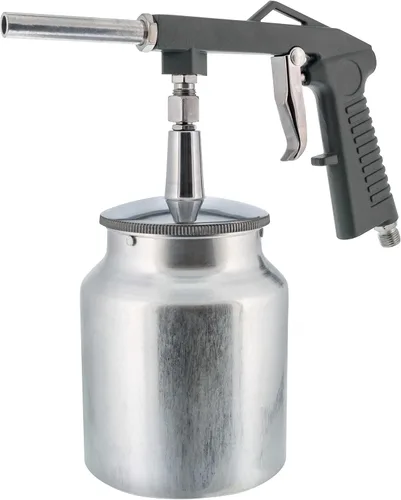 TCP Global Brand pistola de pintura base de aire neumática con taza de alimentación por succión, también para atomizar forro protector de