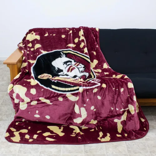 Miniatura 7 de College Covers Everything Comfy - Manta Raschel suave y cálida de Florida State Seminoles, 86 x 63 pulgadas