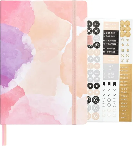 Miniatura 120 de &And Per Se - Cuaderno en blanco, 160 páginas, 5.7 x 8 pulgadas, cuaderno de rayas estrechas con papel grueso para escribir, cuaderno de tapa dura