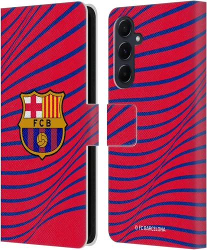 Miniatura 242 de Head Case Designs Funda de piel con licencia oficial del FC Barcelona Barca Crest Graphics para Samsung Galaxy A06 4G