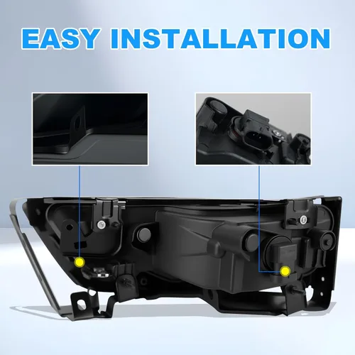 Miniatura 8 de Luces antiniebla aptas para Honda Accord 2014 2013 2015 4 puertas sedán luces antiniebla con bombillas halógenas e interruptor y kit de cableado