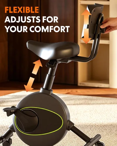 Miniatura 5 de FLEXISPOT Bicicleta de ejercicio con escritorio 2D, bicicleta bajo escritorio que ahorra espacio con escritorio removible, bicicletas estacionarias