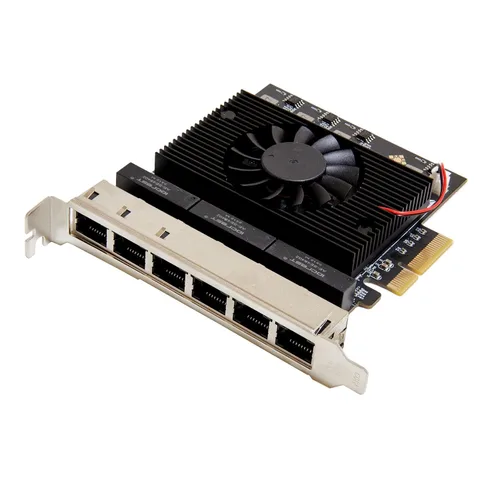 Miniatura 20 de IO CREST Tarjeta Ethernet de 4 Puertos Gigabit M.2 Clave M+B SI-PEX24092
