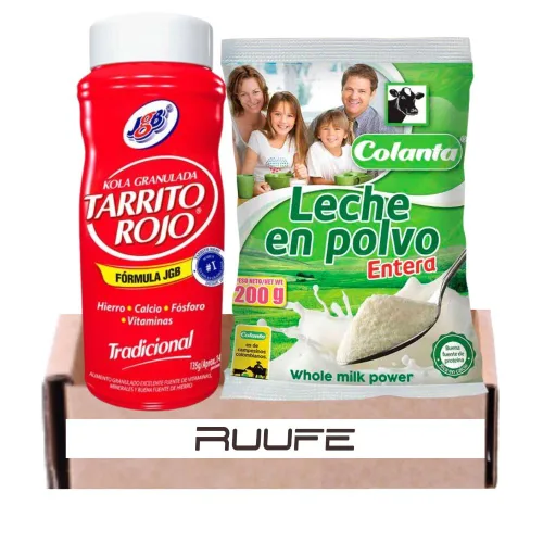 Suplemento multivitamínico y leche en polvo entera (paquete de 2) Kola Granulada Tarrito Rojo y leche en polvo colanta entera kola granulada tarrito