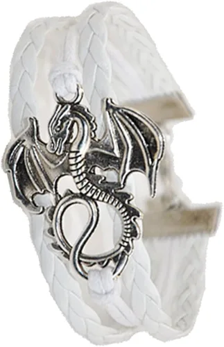 Ac Union Pulsera de cuero hecha a mano con dije de símbolo de infinito alas de ángel búho mariposa tortuga ancla aves corazones
