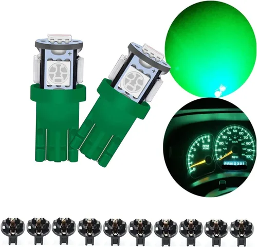 Miniatura 2 de Paquete de 10 bombillas LED T10 194 168 161 PC194 PC195 PC160 PC161 PC168 Panel de instrumentos, panel de instrumentos, panel de control, bombilla