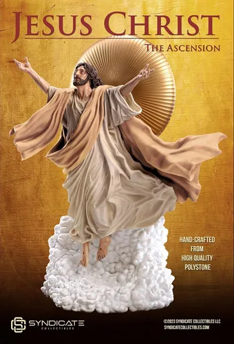 Miniatura 6 de Escultura de estatua de Polystone de primera calidad a escala 1:4 de la Ascensión de Jesucristo Edición de bata bronceada a escala 1:4