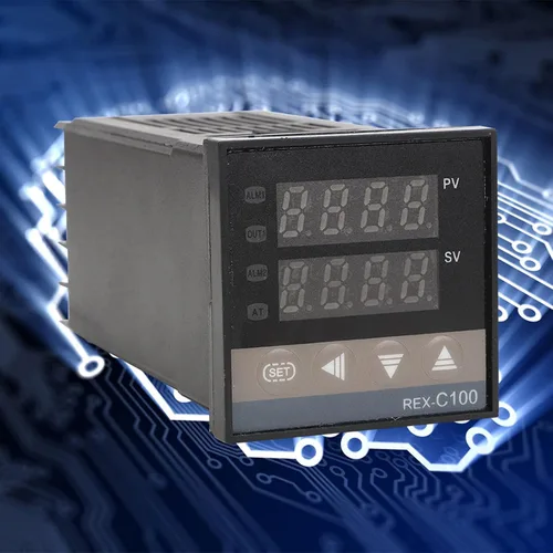 Miniatura 3 de REX-C100 Kit de controlador de temperatura PID digital con relé de estado sólido SSR 40DA y termopar tipo K para control de calefacción industrial