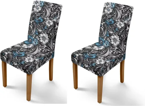 Miniatura 25 de Rnyleeg Red Rose Butterfly Chair Covers for Living Room No Arms Stretch Dining Chair Covers Set of 6 Soft Washable Kitchen Chair Protector Cover