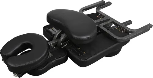 Miniatura 7 de LEMY Silla de masaje portátil, silla plegable de tatuaje con base facial para spa, terapia, salón de belleza, negro