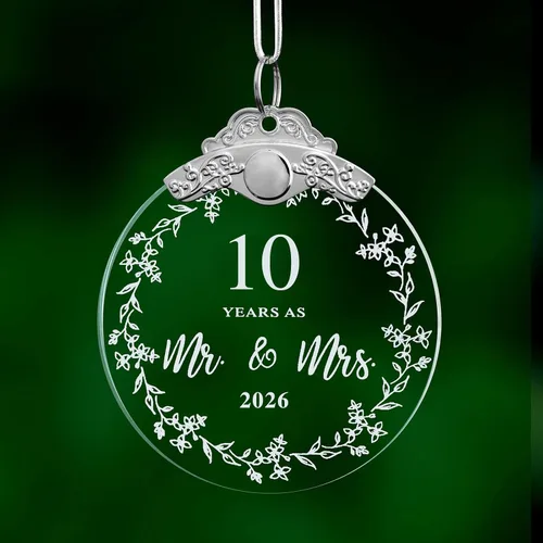 Miniatura 13 de Regalo de 30 aniversario de boda, adorno de Navidad para parejas, padres, marido, esposa, él, ella