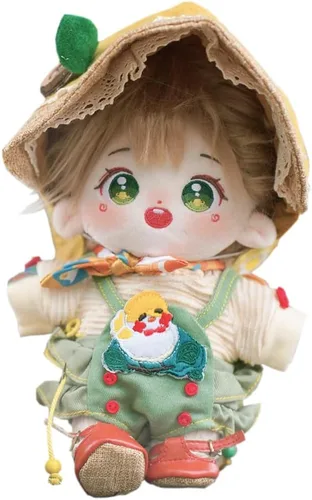 Miniatura 33 de niannyyhouse Muñeca de peluche de 7.9 in para niña, cuerpo de peluche humanoide, sin atributo, 8 pulgadas, cuerpo normal, ropa de vestir, regalos