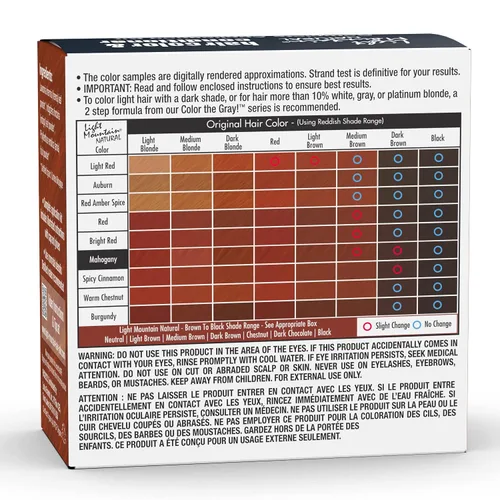 Miniatura 2 de Light Mountain Tinte y acondicionador para el cabello de henna, tinte de cabello caoba para hombres y mujeres, polvo orgánico de hoja de henna
