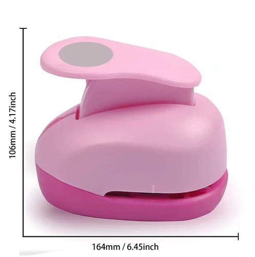 Miniatura 6 de Perforadora Circular de 3 Pulgadas para Manualidades - Perforadora de Papel de Agujero Rosa Extra Grande de 75mm Círculo Redondo para Cartulina