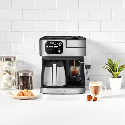 Miniatura 3 de Cuisinart Cafetera, Coffee Center Barista Bar 4 en 1, cafetera de una sola porción, compatible con cápsulas espresso y Nespresso, jarra térmica