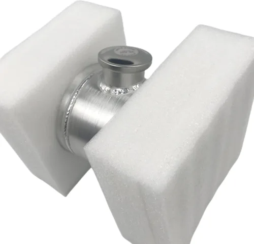 Miniatura 8 de JSD 3/4 Galón en total 15,2 cm x 20,3 cm Tanque de combustible de aluminio redondo pequeño para celda de combustible girada + Soporte de llenado