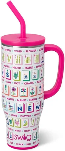 Miniatura 61 de Swig Life - Taza Mega de 40 onzas, Taza de 40 oz con asa y pajita, apta para portavasos, apta para lavavajillas, taza aislante extra grande