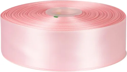 Miniatura 59 de Cinta de satén de doble cara de 1-1/2 pulgadas x 100 yardas, cinta de poliéster negra para envolver regalos, decoración de boda, arreglos florales