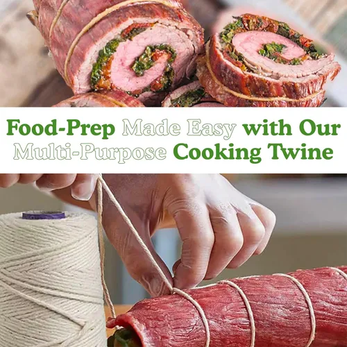 Miniatura 3 de Regency Wraps Cordel de carnicero de cocina, resistente, 500 pies, 16 capas, 2.4mm, cuerda de cocina de algodón segura para alimentos para atar