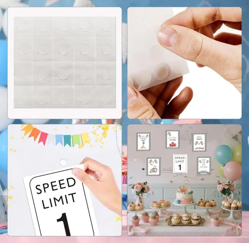 Miniatura 6 de Speed Limit 1 - Decoración de Cumpleaños de Coche de Carreras, Decoraciones de Fiesta de Primer Cumpleaños 6PCS Letreros de Pared para Bebé de 1 Año