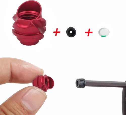 Miniatura 5 de Set de Mira Peep para Tiro con Arco 37/45 Grados 6X 8X con Clarificador y Lente de Núcleo Interno de 5 Tamaños, Accesorio de Cebo para Arco Rojo