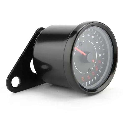 Miniatura 7 de Tacómetro de 13000 RPM para motocicleta, indicador universal de 12V con retroiluminación LED, contador de revoluciones para motor de carburador