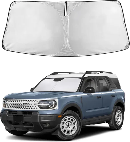 Miniatura 52 de Econour Parasol para parabrisas compatible con Honda Civic 2016-2021, protector de parasol plegable para ventana, bloquea los rayos UV y mantiene tu