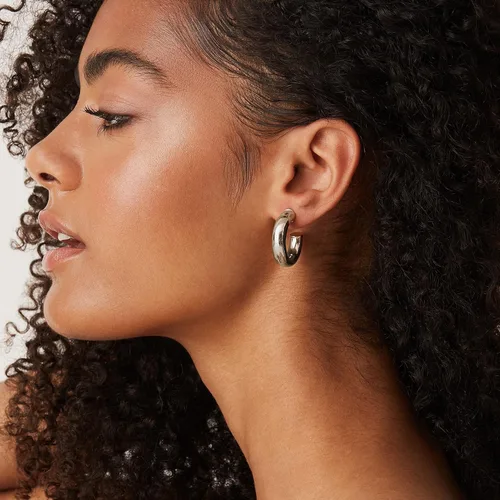 Miniatura 2 de PAVOI Aros abiertos ligeros de color oro de 14 quilates, extra gruesos, de 0.23 pulgadas, aretes de aro de oro para mujer