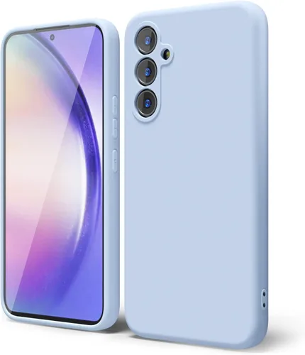 Miniatura 136 de oakxco Funda para teléfono Samsung Galaxy A12 con agarre de silicona líquida, linda delgada fina suave cubierta de gel de goma TPU lisa para mujeres