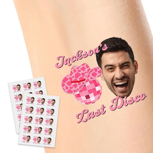 Miniatura 29 de Tatuajes temporales personalizados, personaliza cualquier foto tatuajes para cumpleaños, boda, despedida de soltera, 1 juego de 15 tatuajes Patrón 9