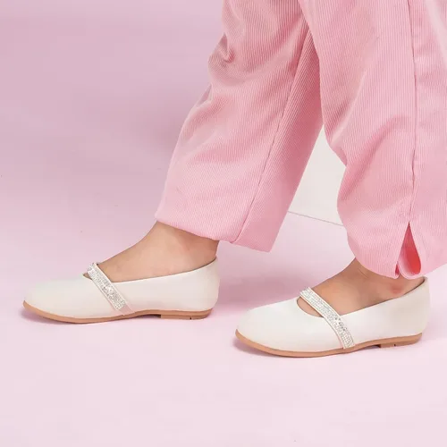Miniatura 2 de Zapatos de vestir para niñas con flores, zapatos de princesa Mary Jane, zapatos de ballet para niños pequeños y grandes, zapatos elegantes