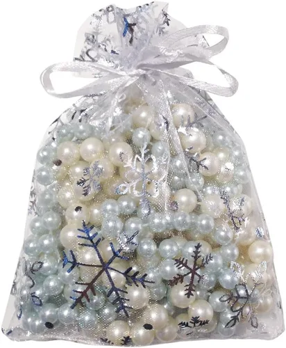 Miniatura 8 de Stratalife Bolsas de organza de malla transparente de 5 x 7 pulgadas con cordón para recuerdos de fiesta de boda, almacenamiento de joyas, 100