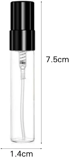 Mini atomizador recargable transparente de 0.2 fl oz, botella de perfume de viaje, botella vacía hidratante para fiesta, herramienta de maquillaje