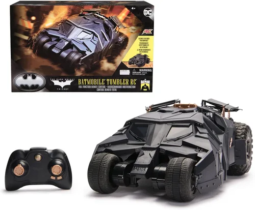 Miniatura 10 de DC Batman, vehículo de control remoto todo terreno Batmóvil, juguetes de Batman resistentes al agua para niños de 4 años en adelante