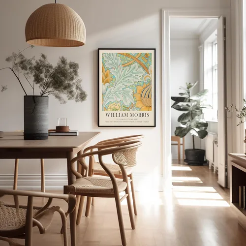 Miniatura 5 de Poster Master Póster vintage de William Morris, estampado de patrón retro de Santiago, arte de flores, arte de patrón textil, regalo para hombres