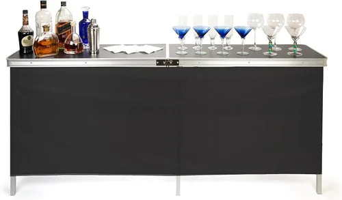 Miniatura 4 de Trademark Innovations Mesa de bar negra portátil