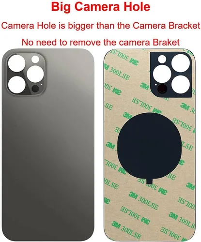 Miniatura 3 de 12 Pro Max - Carcasa trasera de repuesto para iPhone 12Pro Max (6.7 pulgadas) con cinta preinstalada, instrucciones de instalación