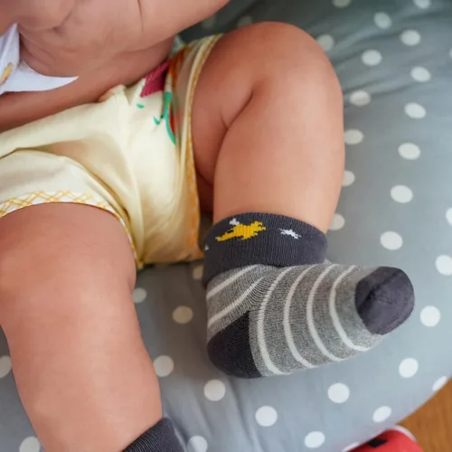 Miniatura 7 de RATIVE Calcetines para recién nacidos de 0 a 3 meses, para bebés de 3 a 6 meses, gruesos, rizos, para bebés, niños y niñas