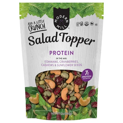 Miniatura 17 de Modern Mill Summer Symphony Aderezo para Ensalada Mixta de Gourmet Nut - Arándanos Rojos Secos, Arándanos Azules, Nueces Pecanas, Cerezas y Semillas