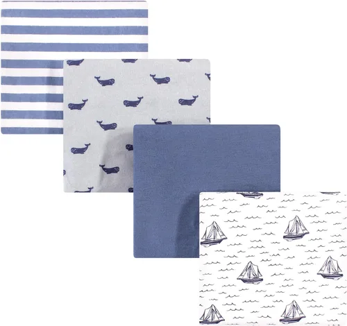 Miniatura 116 de Hudson Baby Mantas unisex de franela de algodón para bebé, calabaza, talla única
