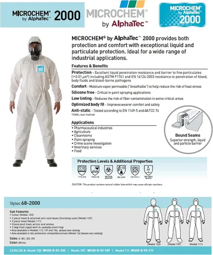 Miniatura 3 de Trajes de materiales peligrosos con capucha, desechables, resistentes a los productos químicos, elásticos, unisex, para adultos, industrial, 8