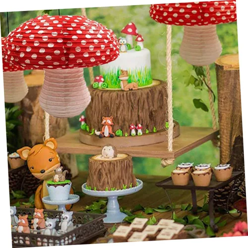 Miniatura 3 de ORFOFE Juego de 6 linternas colgantes de papel 3D para jardín y patio