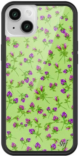 Miniatura 50 de Fundas Wildflower - Compatibles con Apple iPhone 14 Plus Parachoques protector negro, certificado de prueba de caída de 4 pies, propiedad