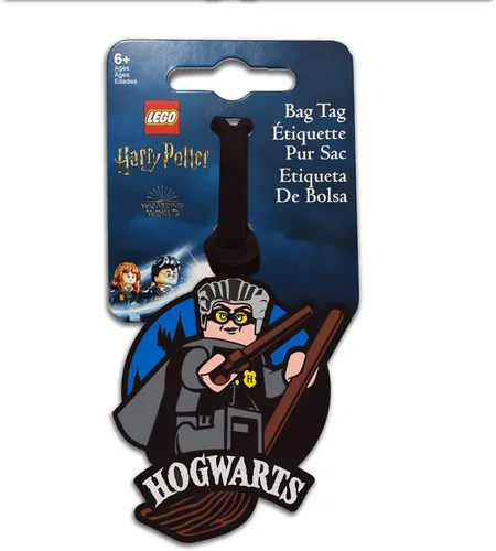 Miniatura 7 de LEGO - Etiqueta de bolsa de Harry Potter, Madam Hooch (53248), accesorio de equipaje de silicona para mochila de maleta o viaje, superficie