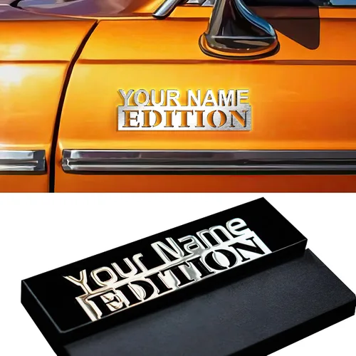 Emblema de coche personalizado para amantes de los coches, regalos personalizados para vehículos, señal de carrera, letras para camiones, emblemas