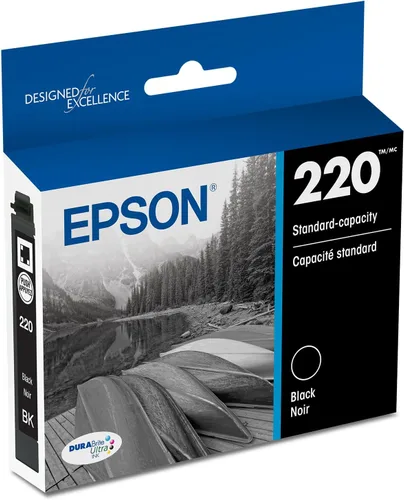 Cartucho de tinta Epson t220120, DuraBrite, Ultra Negro, Capacidad estándar, (WF-2760, WF-2750, WF-2660, WF-2650, WF-2630, XP-424, XP-420, XP-320).,