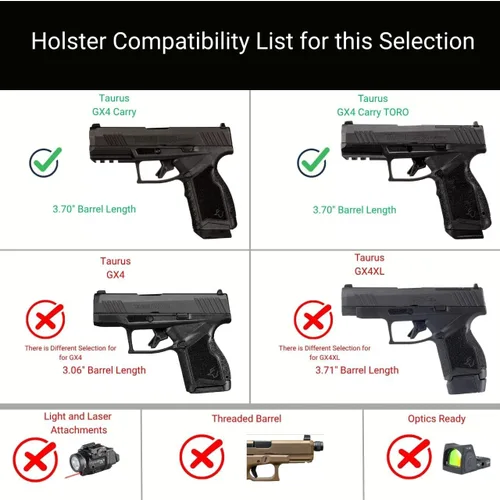 Miniatura 3 de CYA Supply Co. Base IWB Funda de transporte oculta propiedad de veteranos fabricada en Estados Unidos - Compatible