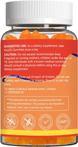 Miniatura 2 de Suplemento de gomitas Omega 3 de 1000 mg, alta absorción DHA y EPA, apoyo para el corazón, el cerebro y las articulaciones, aceite de pescado extra