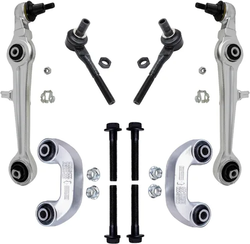 Miniatura 113 de Detroit Axle - Kit de extremo delantero para Chrysler 300 Dodge Charger Challenger 2011-2023, 2 brazos de control inferiores traseros 2 varillas